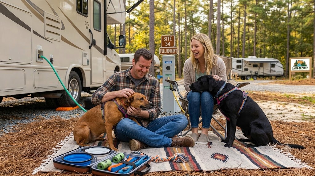 Camping with dogs NC