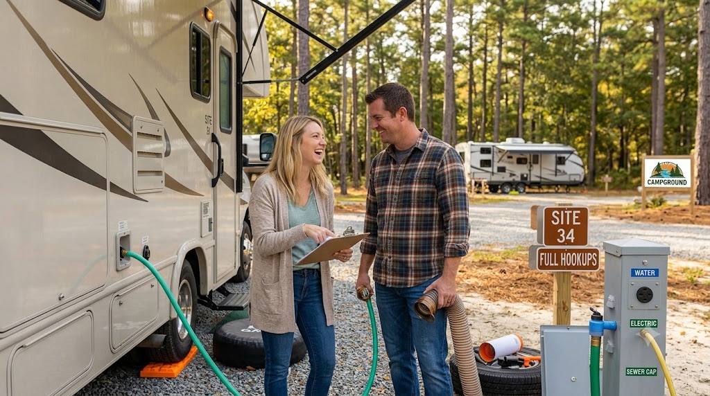 Full hookup RV sites